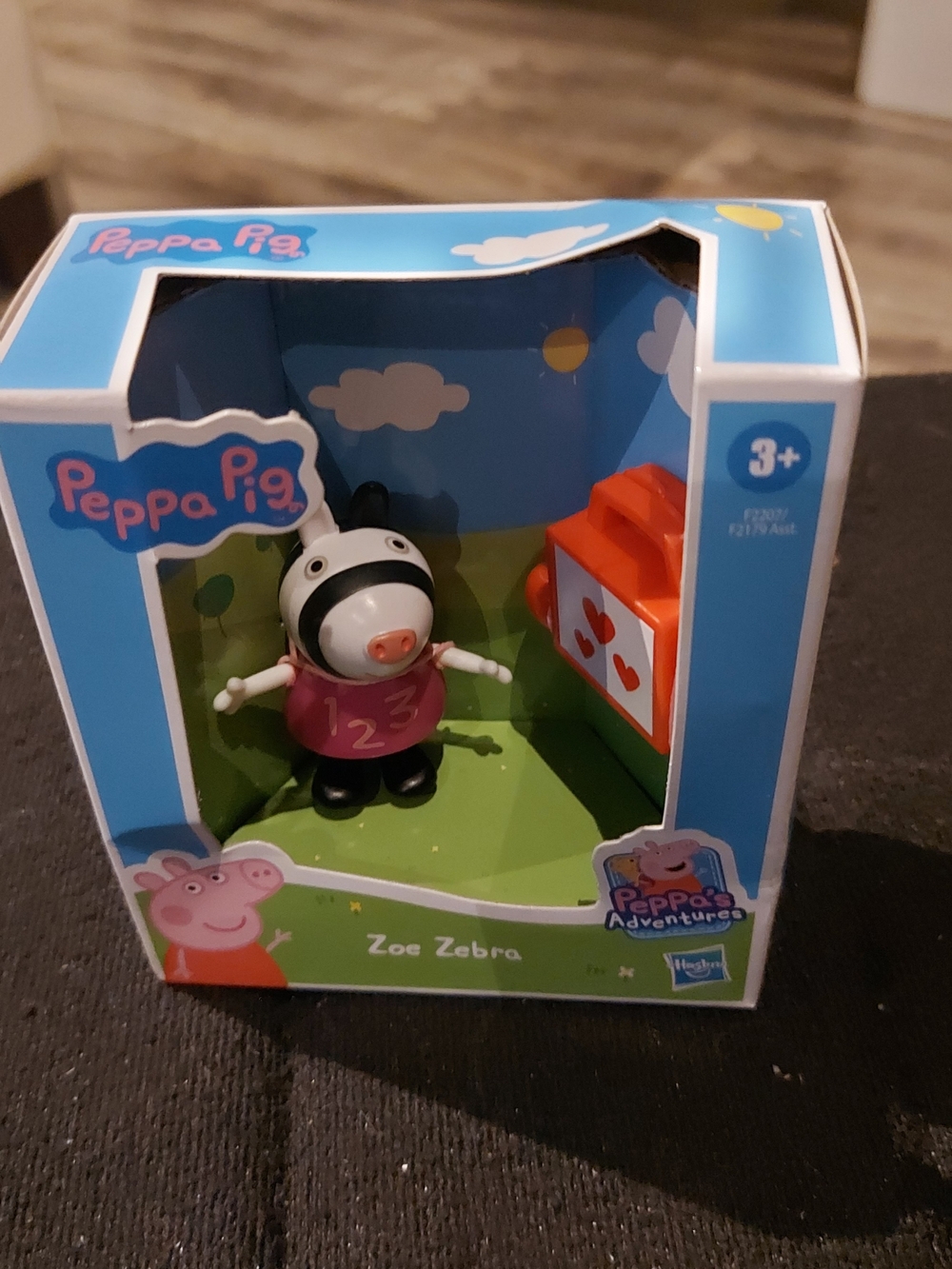 Peppa Pig Zoe Zebra Figure with Pink Top and Orange Accessory